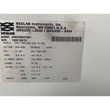Neslab 388299061601 AMAT HX+150W CHX TC-300 Chiller